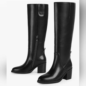 Elegant Black Knee-High Women's Boots